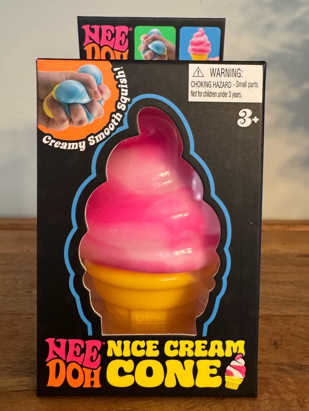 NeeDoh Pink Nice Ice Cream Cone...Squishy Toy